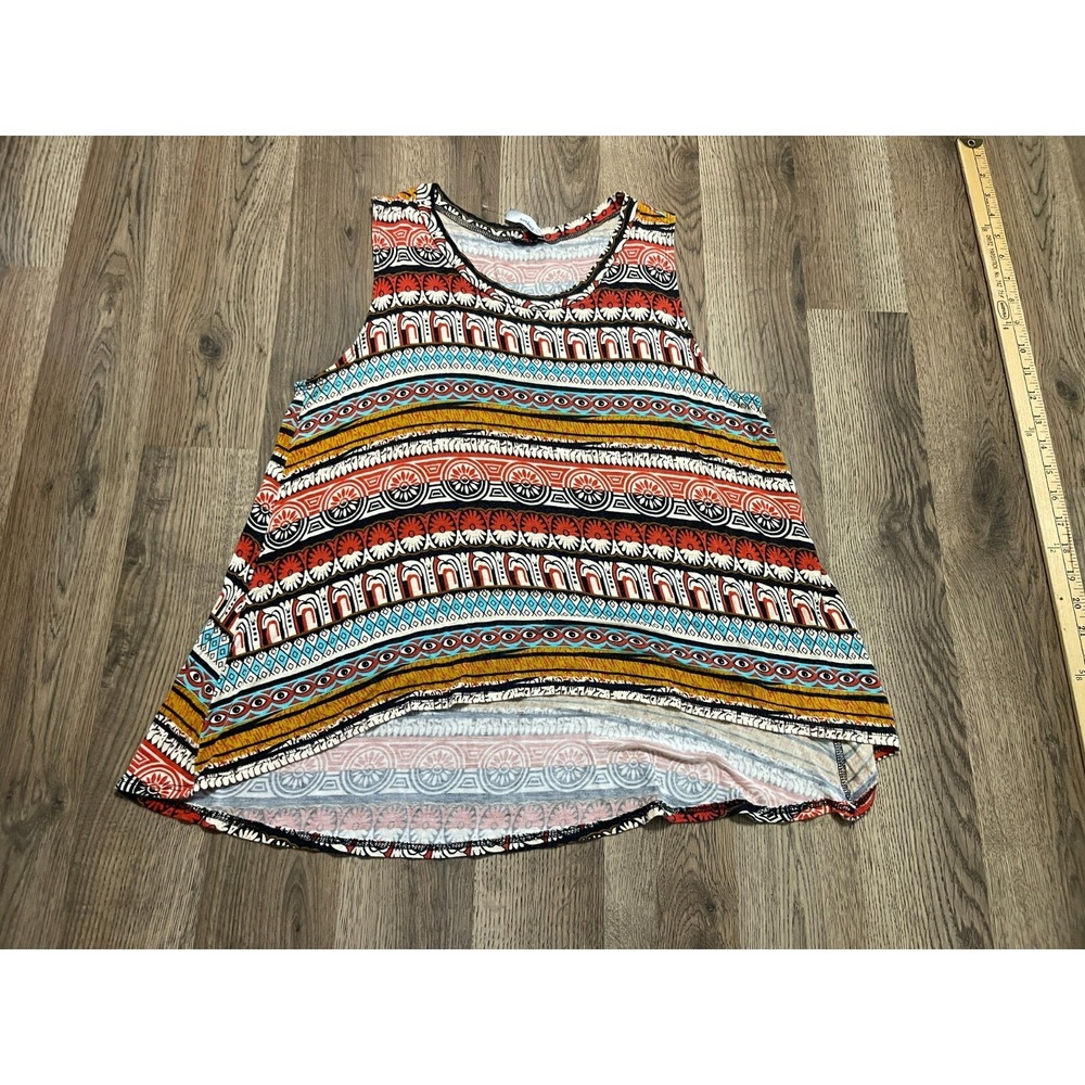 teenbell Tank Top, Women's Size Large? Multicolor, Allover Print, Sleeveless